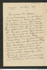 Nachlass Franz Steindachner, Brief von Max Weber an Franz Steindachner (25.08.1909), Inv.Nr. 577.06, Seite 1